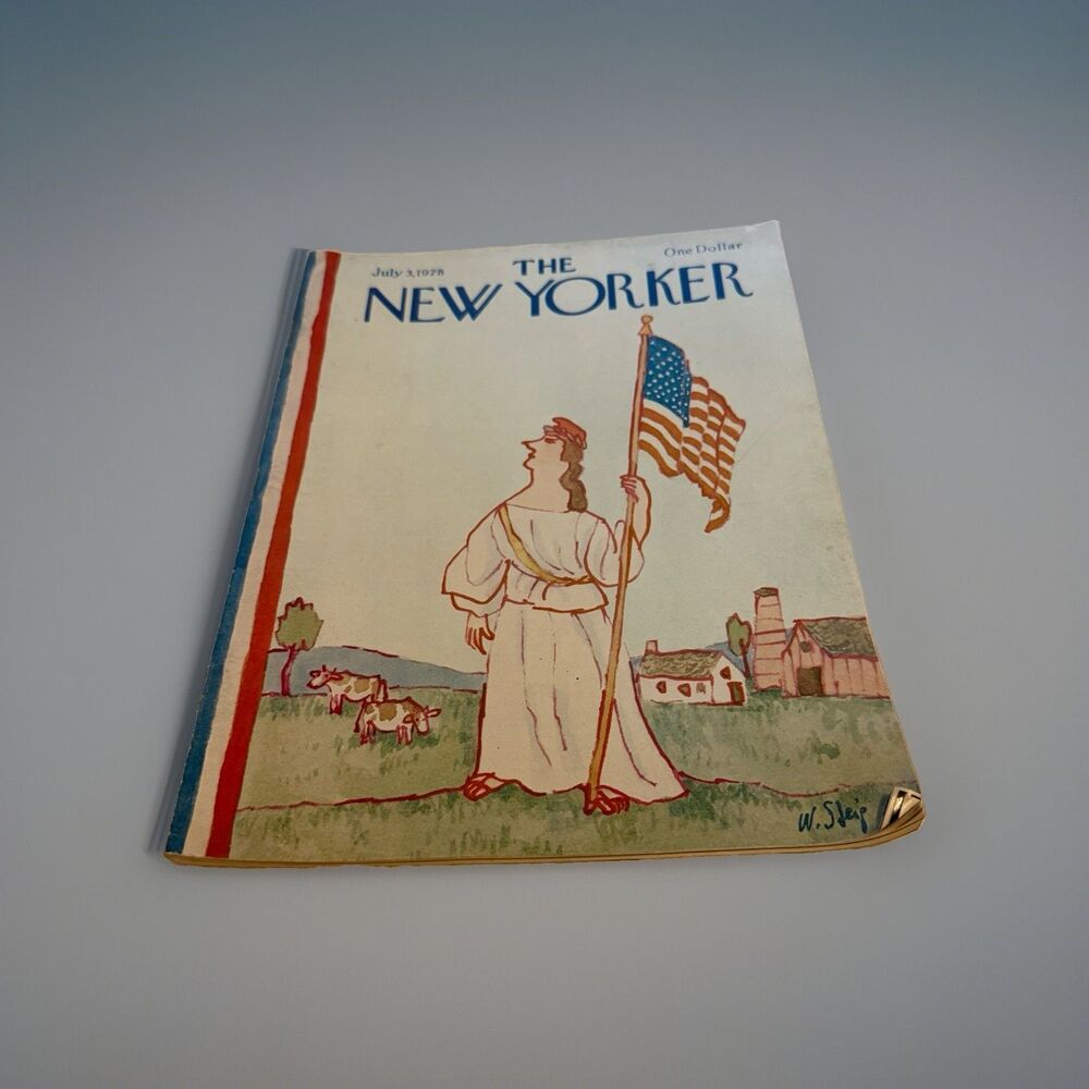 Vintage New Yorker Magazine July 3 1978 Illustrated Cover Steig Lady Liberty